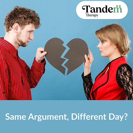 two people in a relationship who are arguing with a broken love heart between them