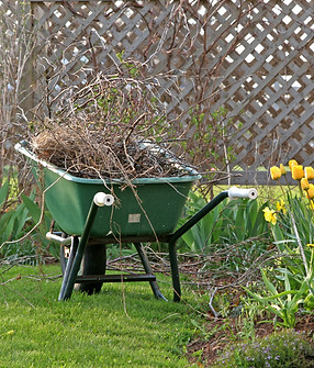 Lawn Care Wheel Barrel with Brush