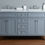 Thumbnail: Anastasia French 60" Grey Double Sink Vanity