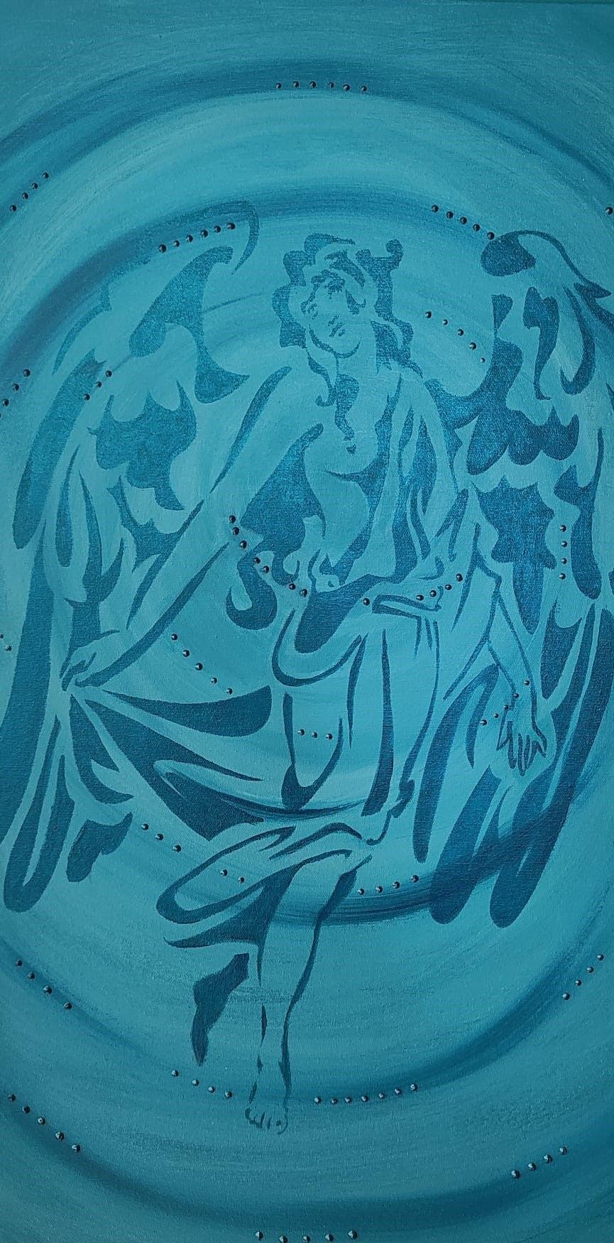 Miniaturbild: Original Engelbild von Sigrun Ender - Engelliebe