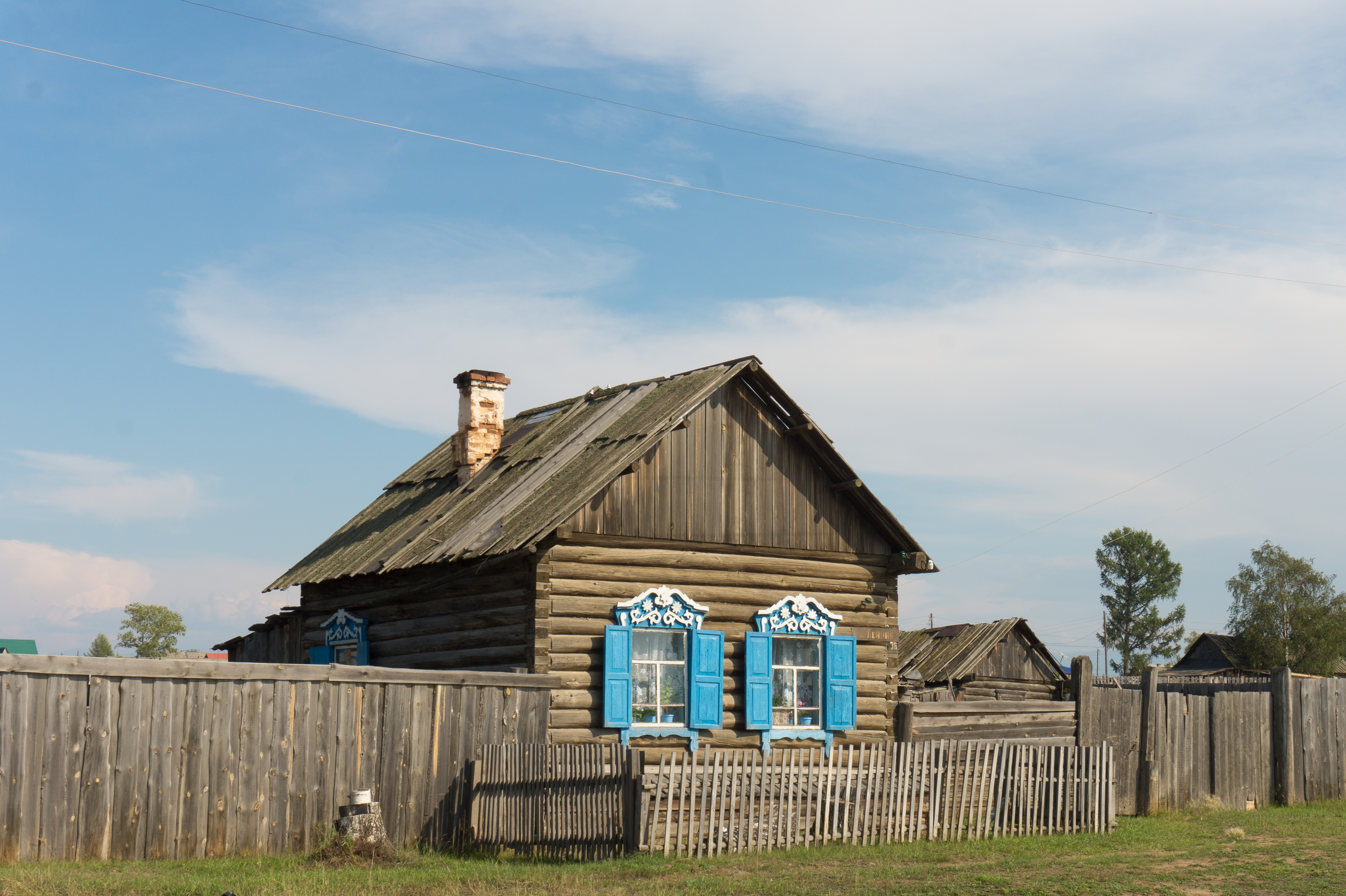 Siberian wooden houses