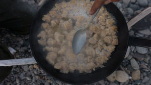 Corn meal with soya meat