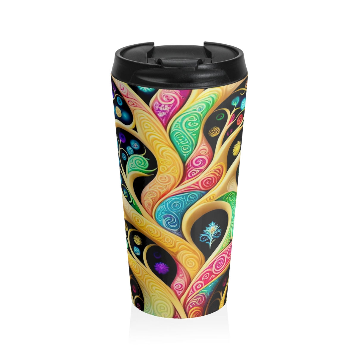 Flourishing Whimsy Stainless Steel Travel Mug