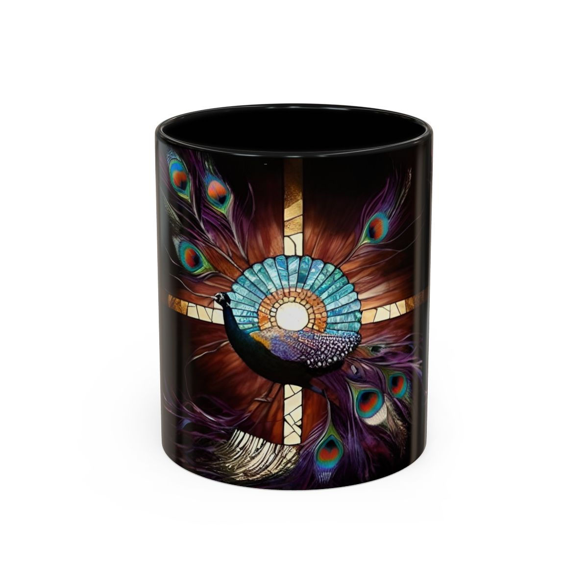 Peacock Crossing *Accent Coffee Mug, (11oz, 15oz)