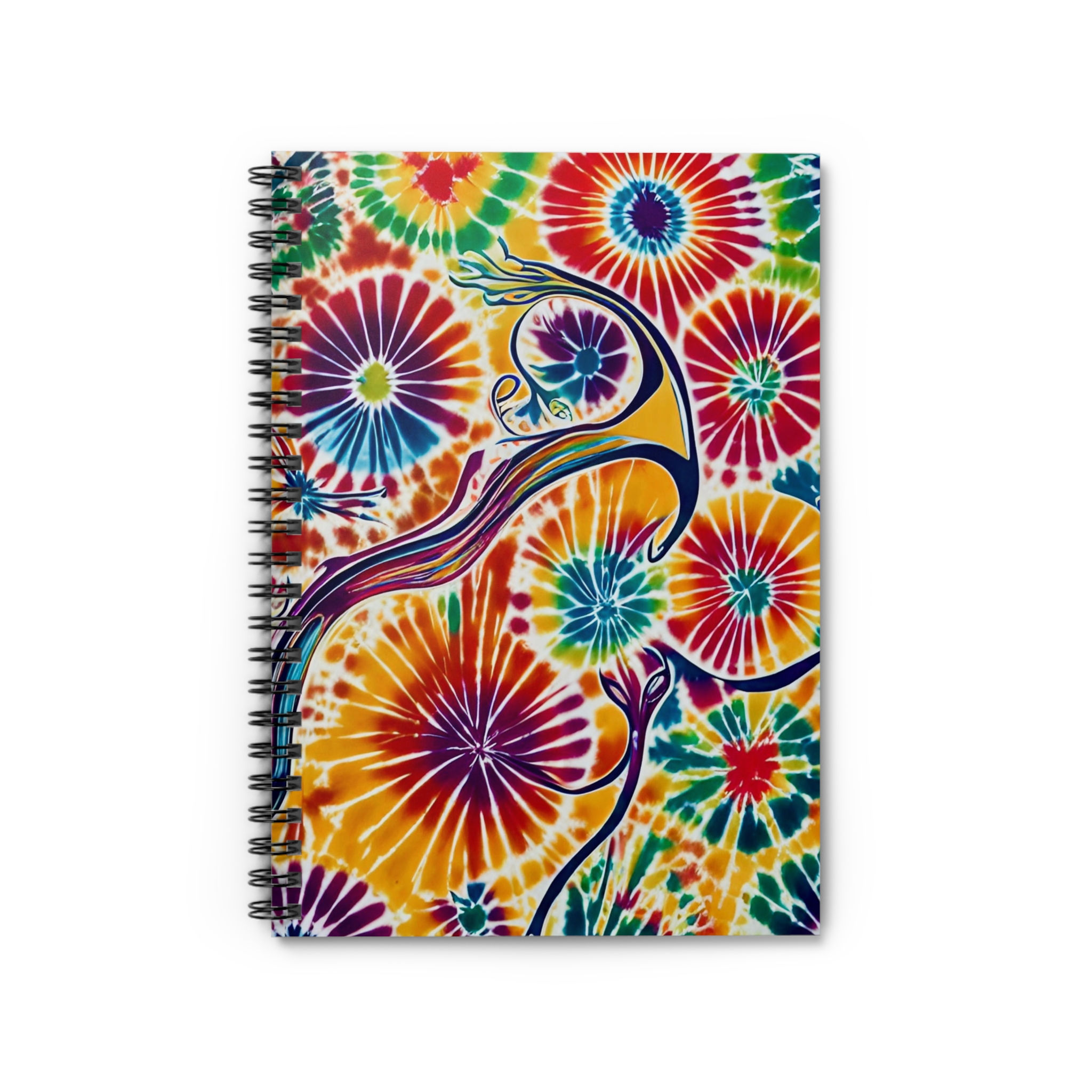 Cosmic Petals Spiral Notebook - Ruled Line