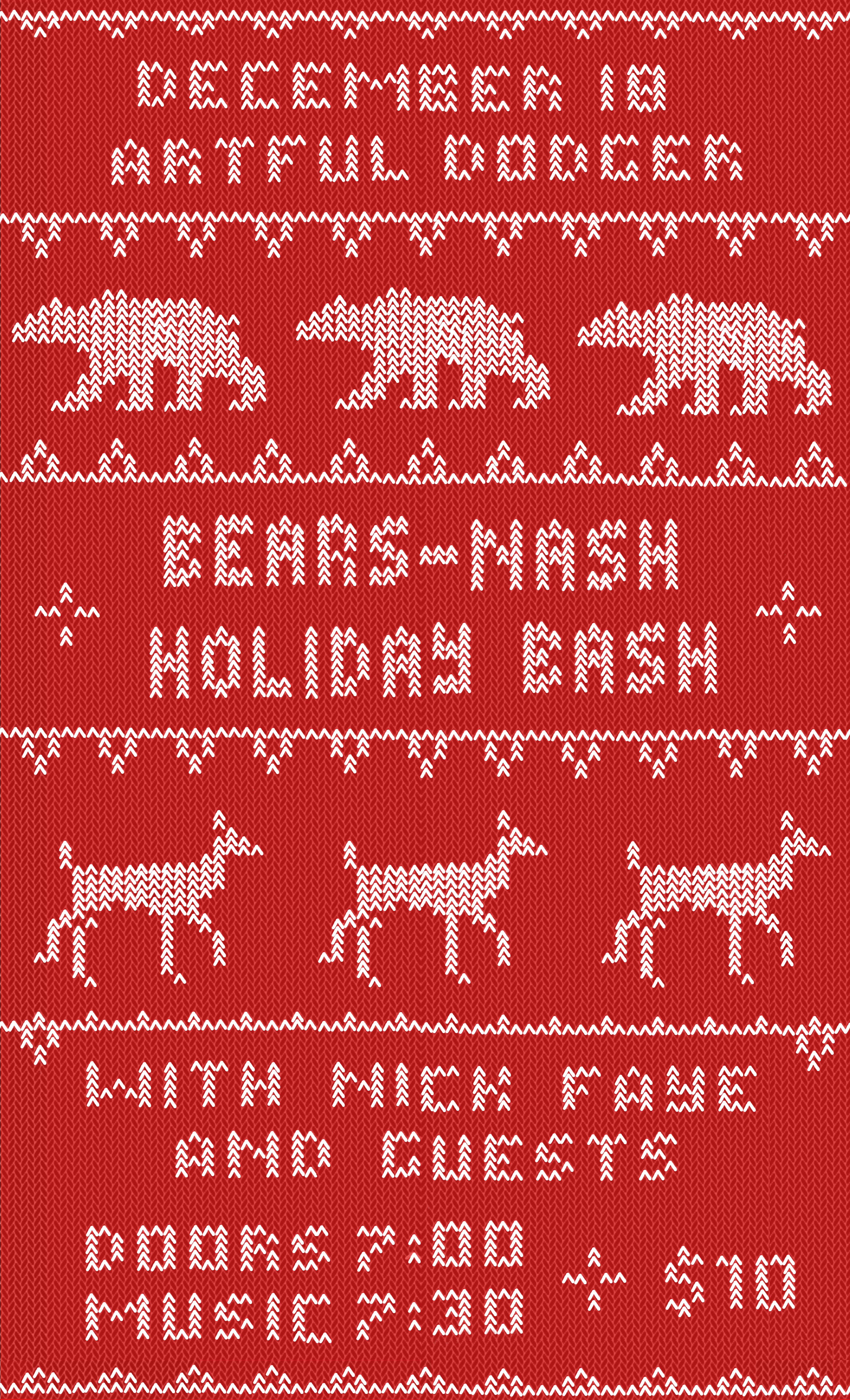 Bears-Nash Holiday Bash Poster