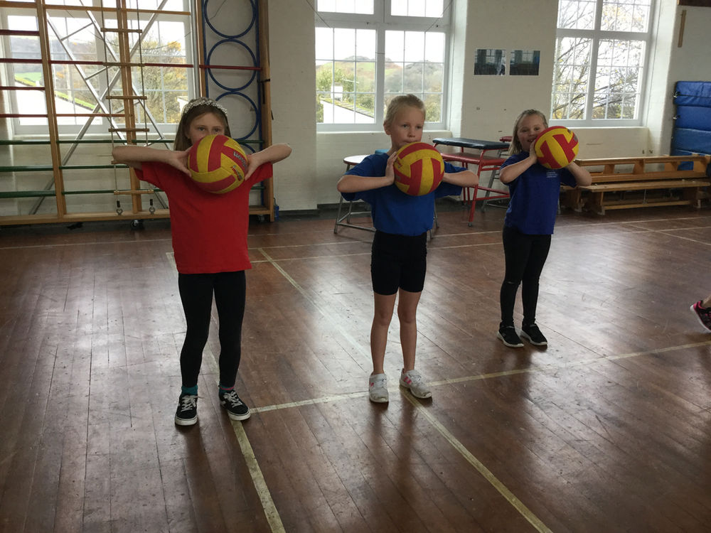 Practising Our Netball Skills