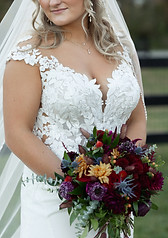 Moody Fall Bridal Bouquet, Ashleys Portrait Co Photography
