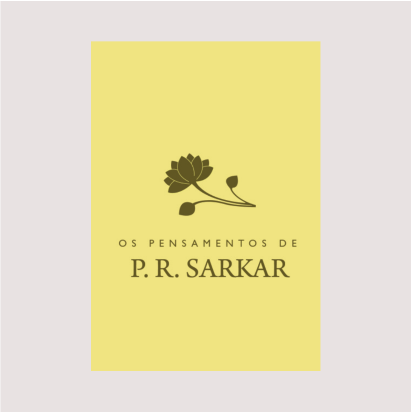 Os Pensamentos de P. R. Sarkar