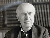 Thomas Alva Edison (Brightness adjusted and cropped from top and bottom), CC BY 4.0, via Wikimedia Commons