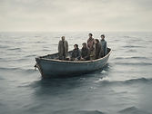 A family of 6 stranded on a boat in the middle of the sea