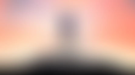 Person with arms outstretched on rocky hill, facing vibrant pink sky. Wearing backpack, conveying a sense of freedom. Text: "Beyond Motive."