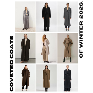 coveted winter coats for Sydney winter fashion season
