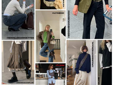 Pinterest board, featuring cosy-chic, hyyge fashion.