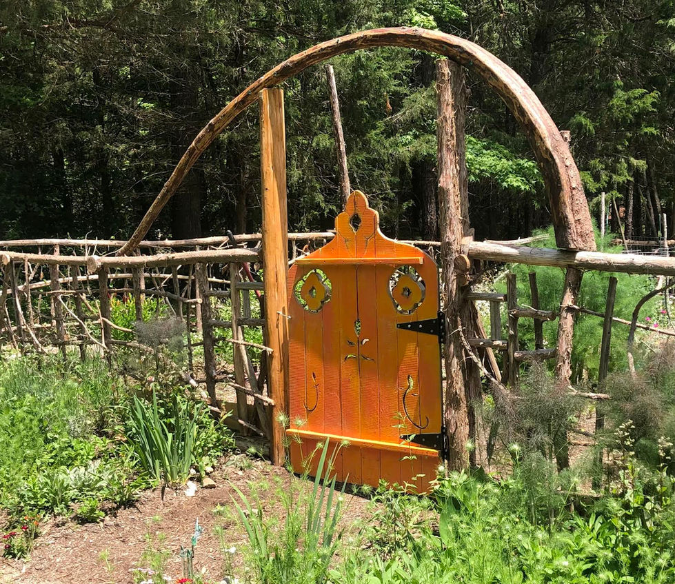 Eastern red cedar garden fence. Pittsboro, NC