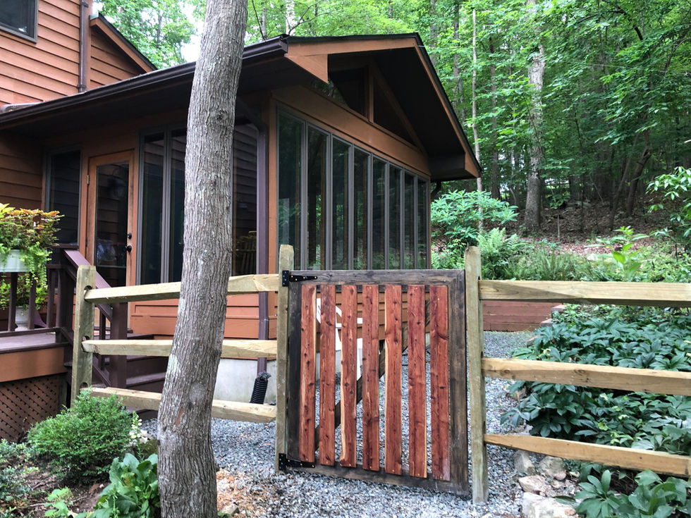 Custom cedar gate Chapel Hill