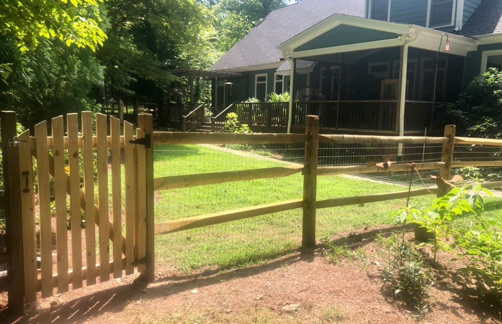 Split rail fencing in Hillsborough, NC