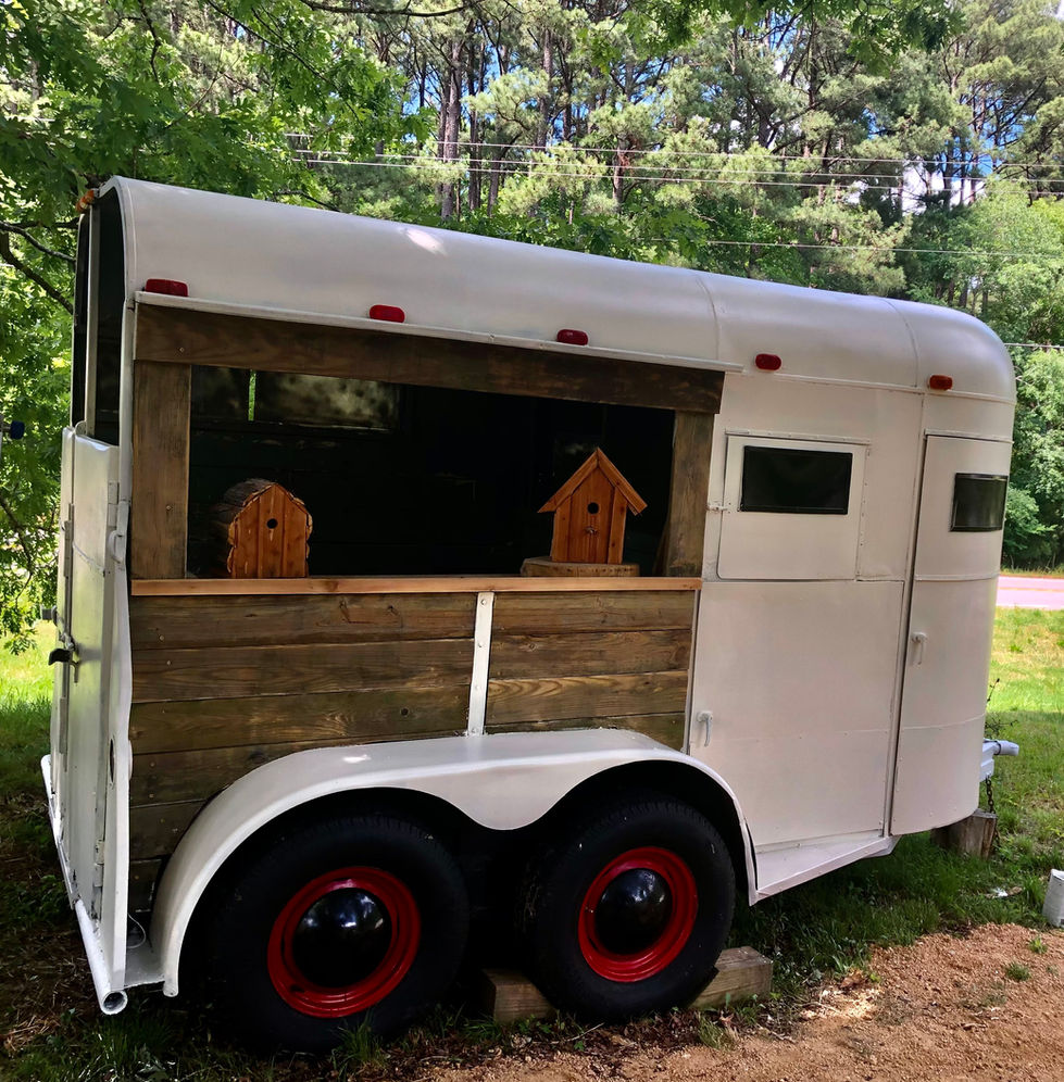 Old horse trailer conversion