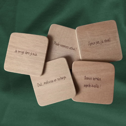 Miniature : Sous-verres personnalisés (Lot de 2)