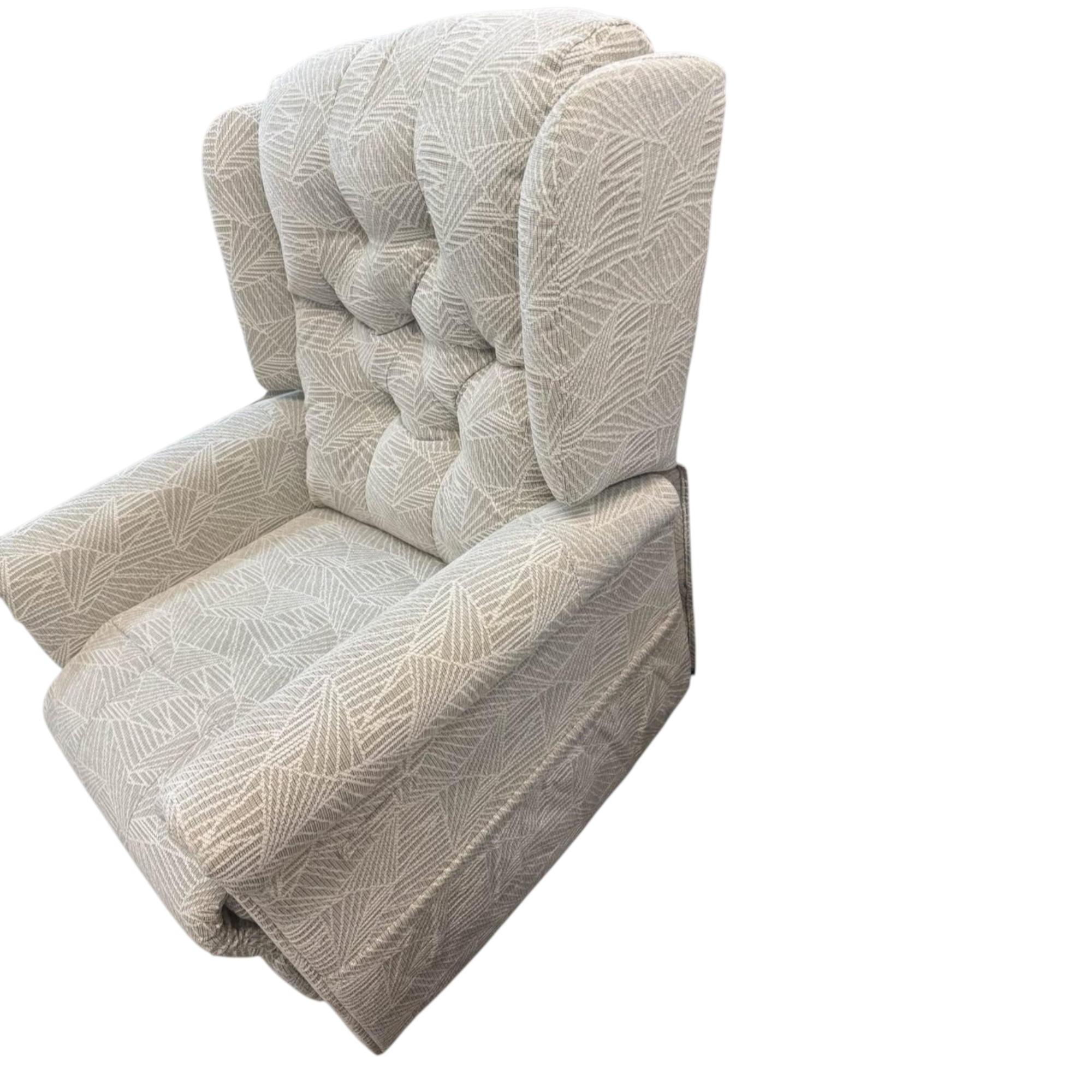 Rise Recliner Henley Wingback Armchair Brand New Beige Careco