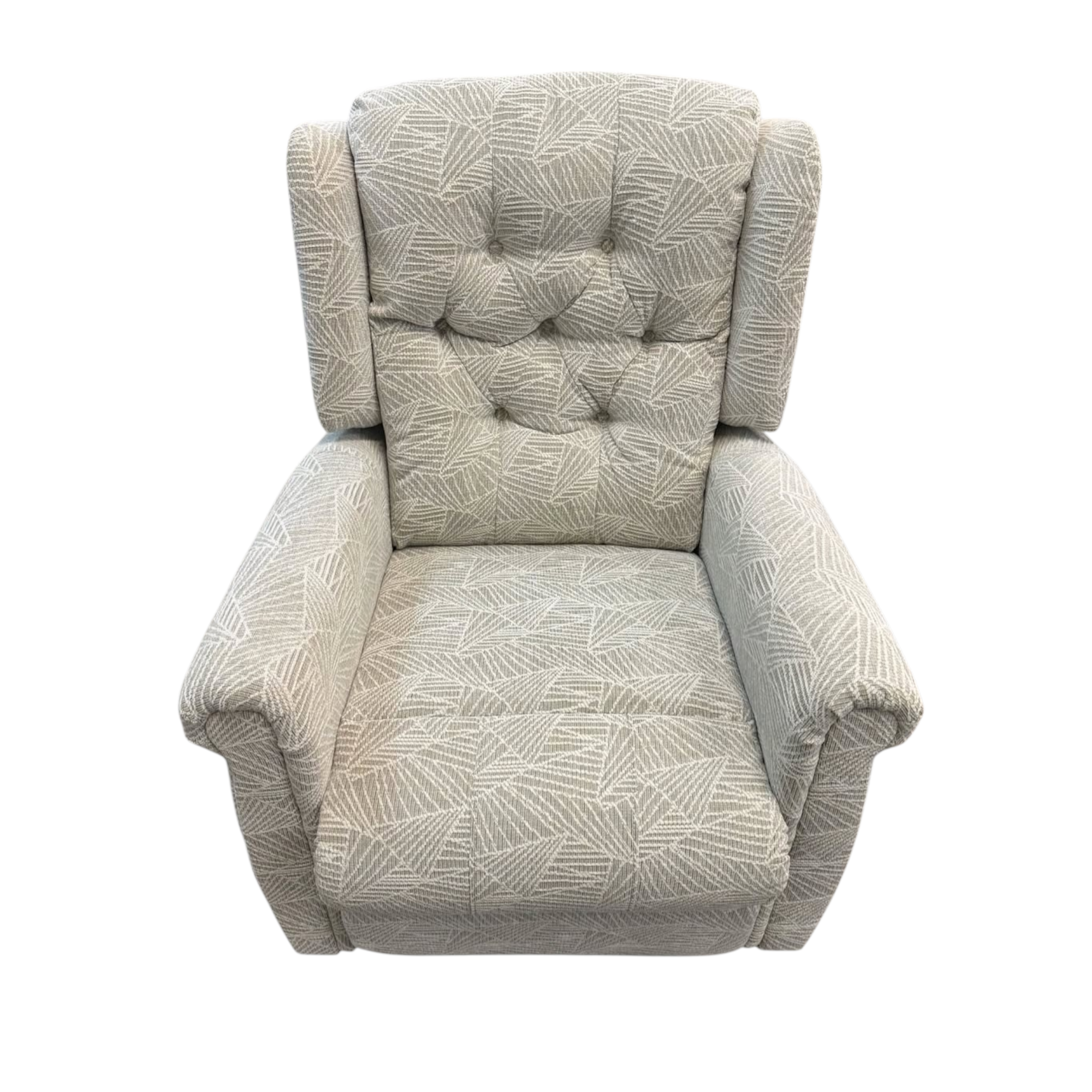 Rise Recliner Henley Wingback Armchair Brand New Beige Careco