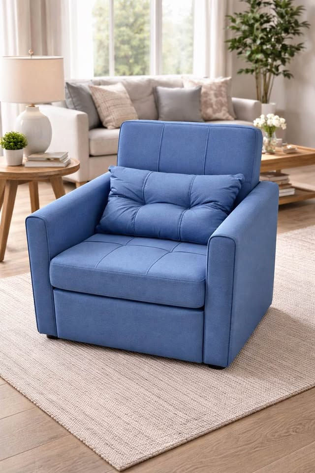 3 in 1 Armchair Bed Brand New Homcom Royal Blue