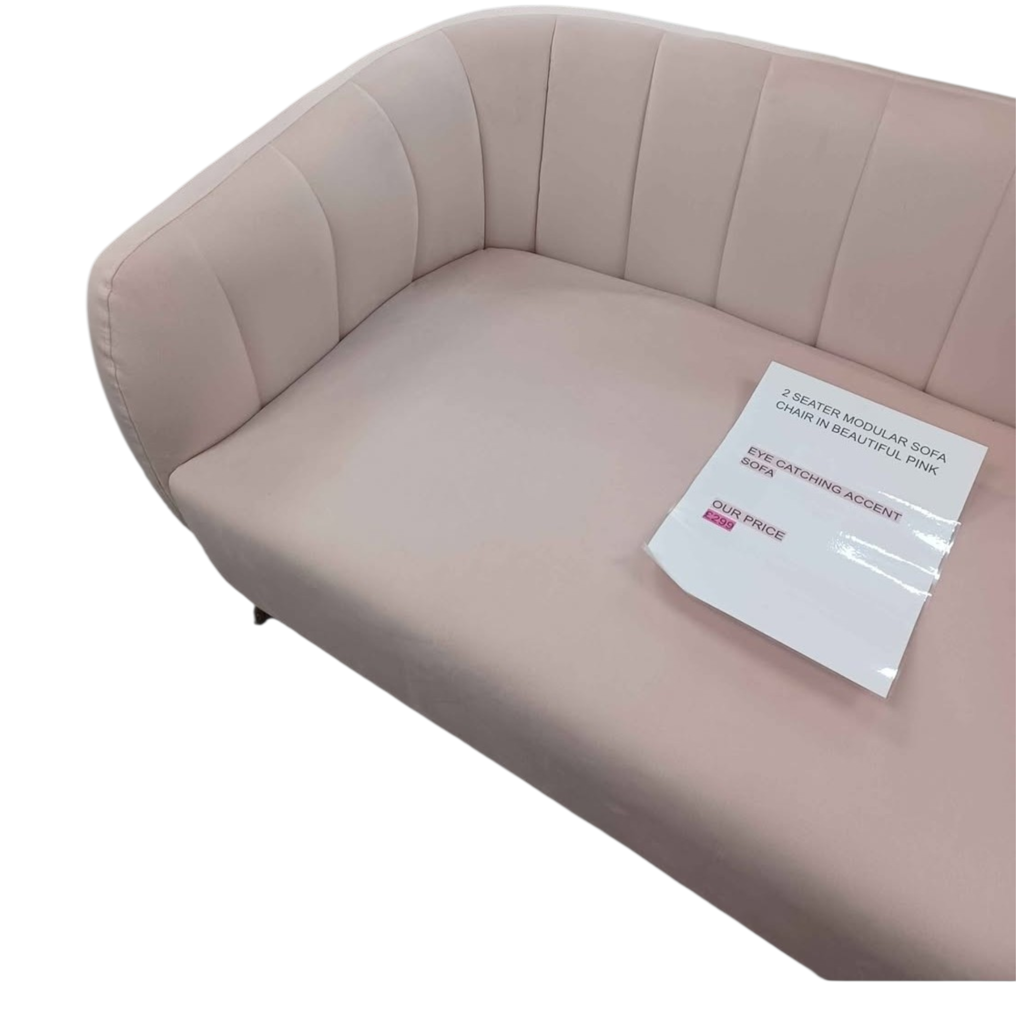 SALE Sofa Accent Type BABY PINK.