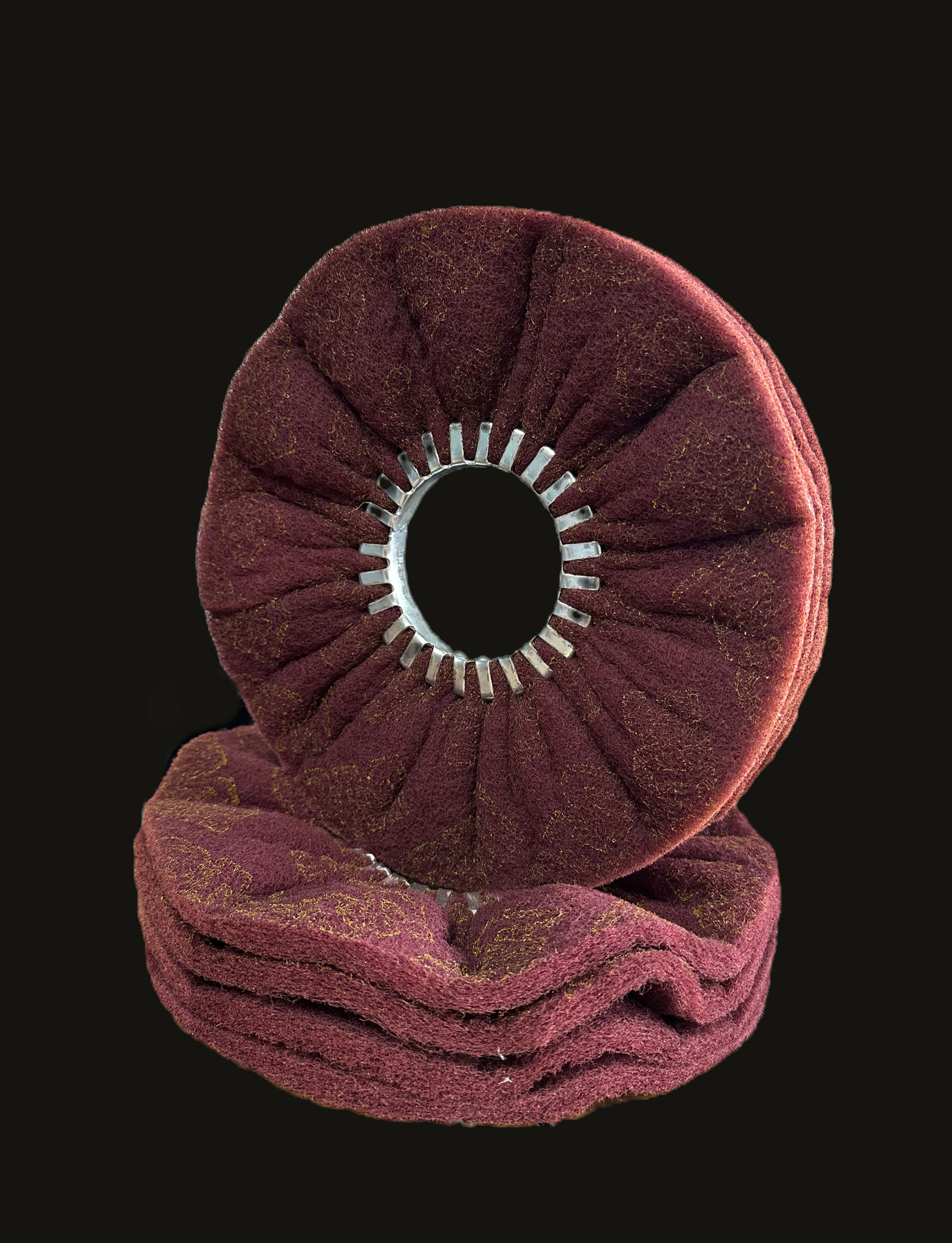 Satin Wheel 320 Grit Equivalent 10″ / 254mm (4 ply) - large