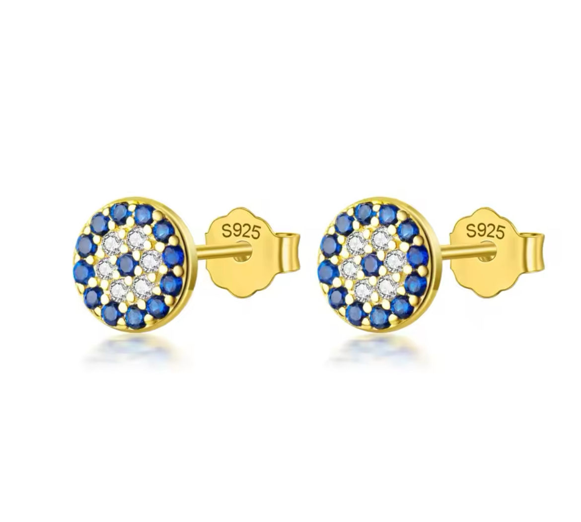 Evil eye studs 