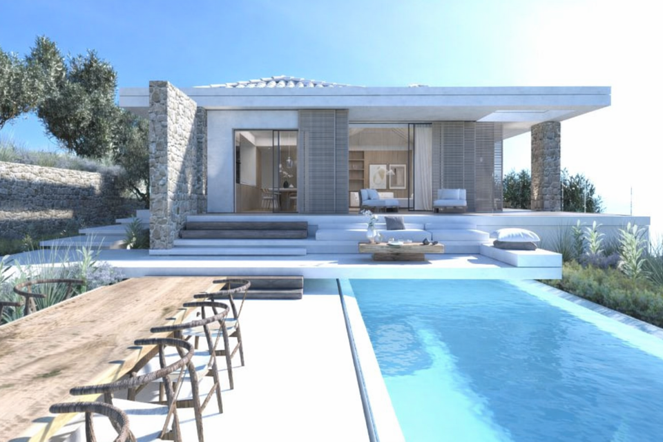 Facade engineering for a private residence in Nafplion Greece
