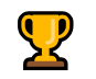 Gold trophy icon representing course achievement
