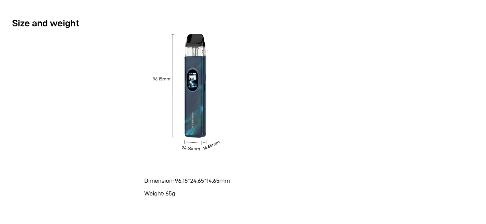 Product specifications
