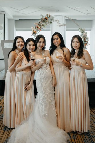 Champagne Convertible Dress | My Little Bow (MLB)