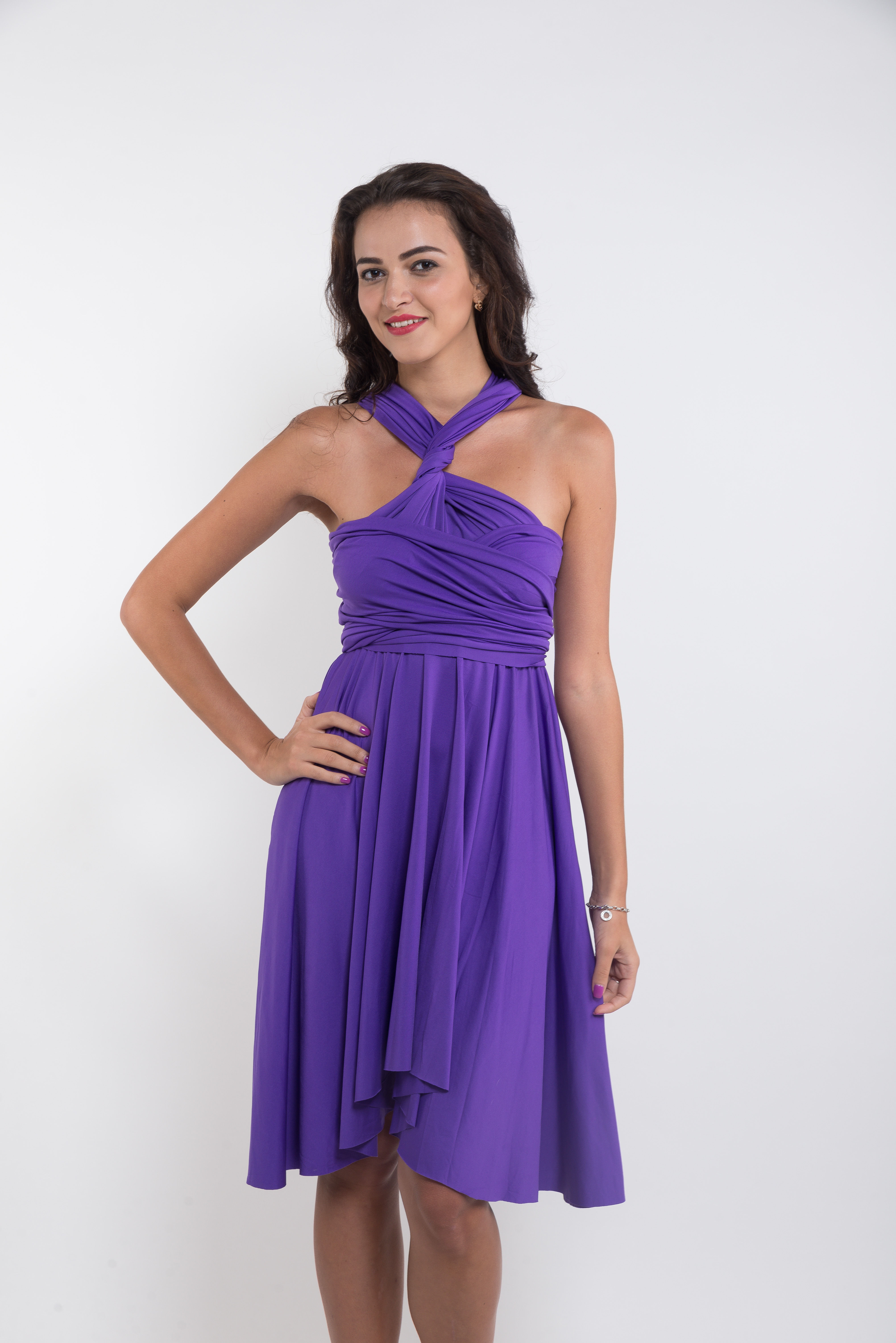 Convertible Dress - Purple