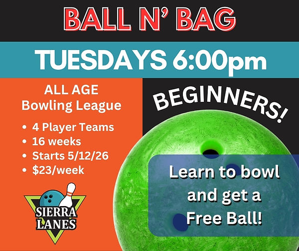 Beginner Bowling League Ridgecrest