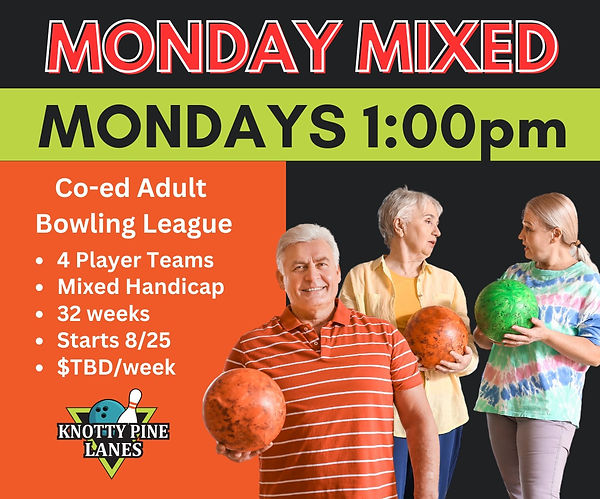 Adult Bowling League Knotty Pine Lanes