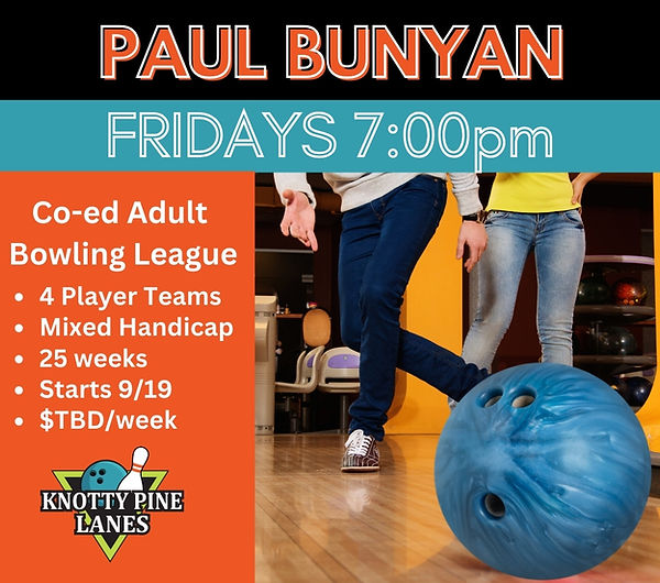 Adult Bowling League Knotty Pine Lanes