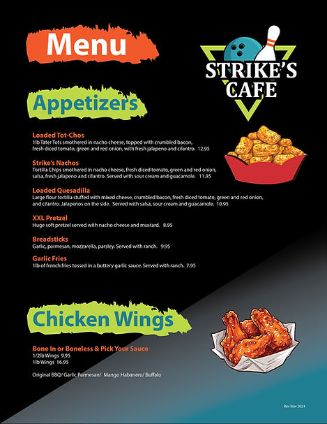 Lariat Bowl Menu