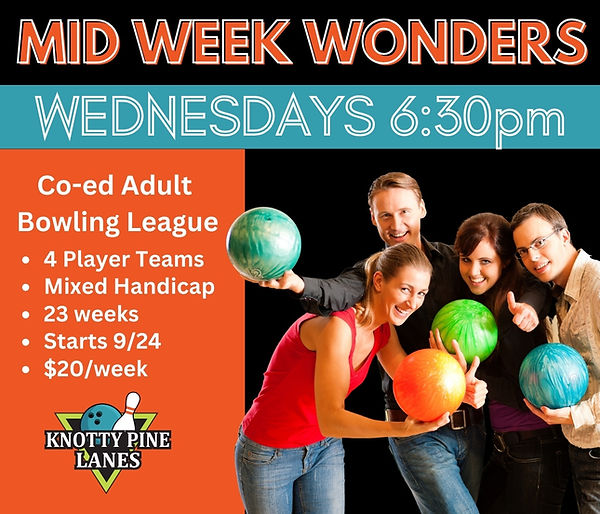 Adult Bowling League Knotty Pine Lanes