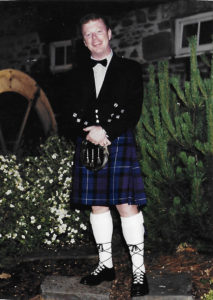 Ted McDonnell in full Chivas Regal attire