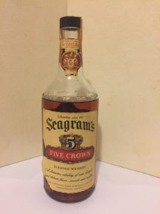 Seagram 5 Crown. Never opened. Note the loss of liquid.
