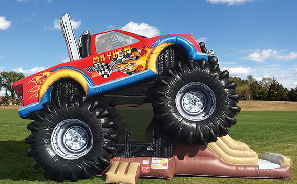Monster Truck Mayhem Jump and Slide