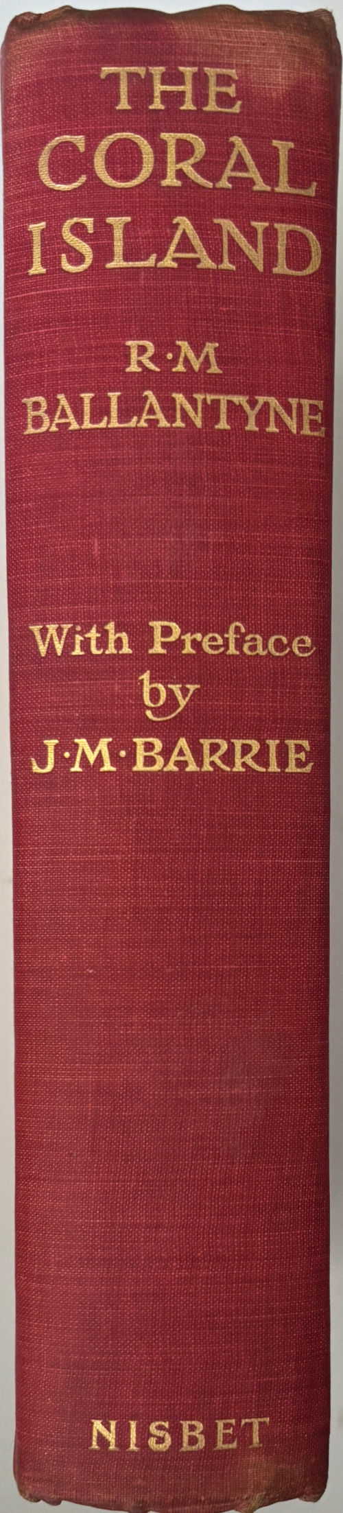 Thumbnail: The Coral Island by R.M. Ballantyne,1913 with rare dust-wrapper