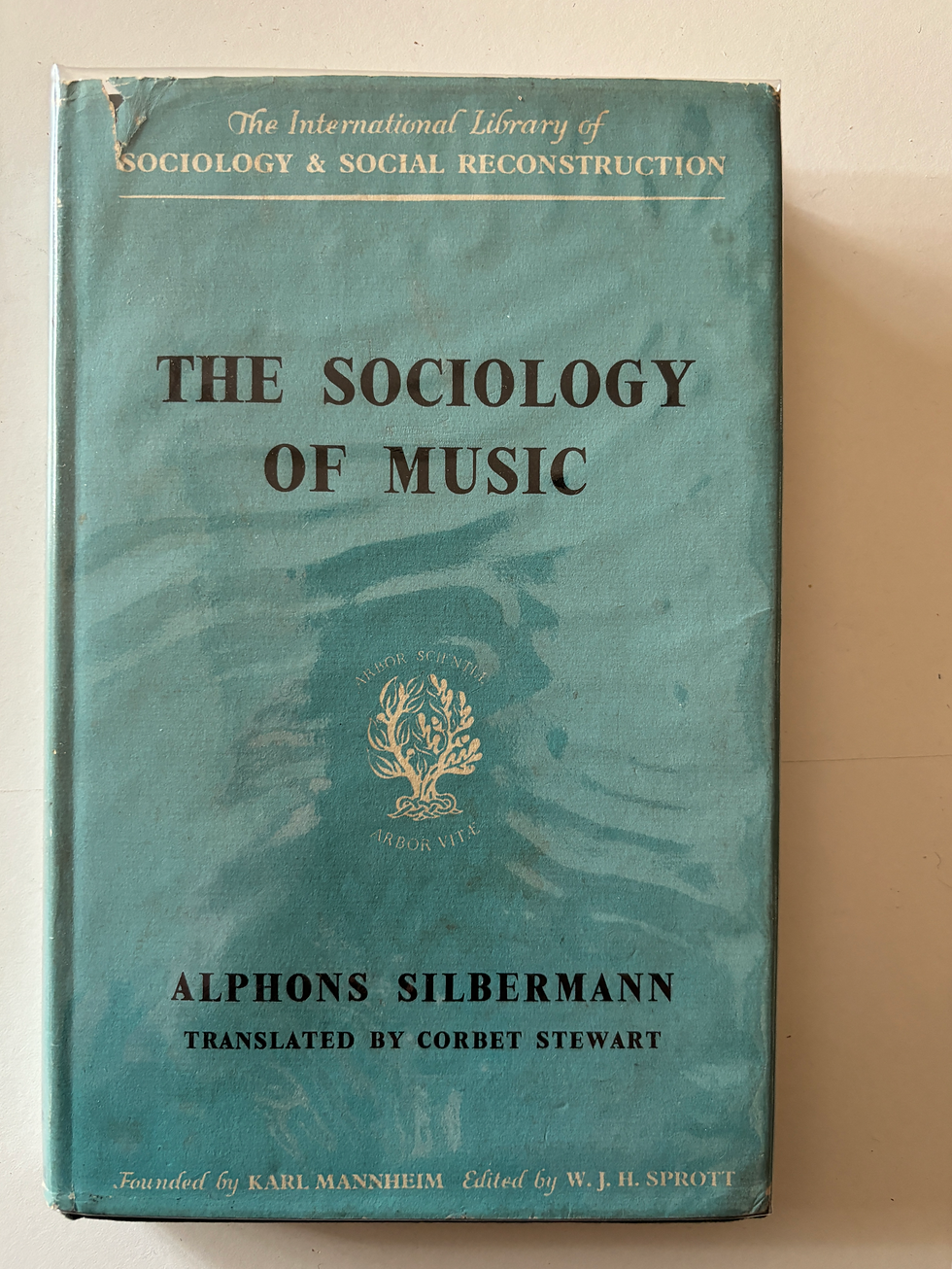The Sociology of Music by Alphons Silbermann, first edition, signed
