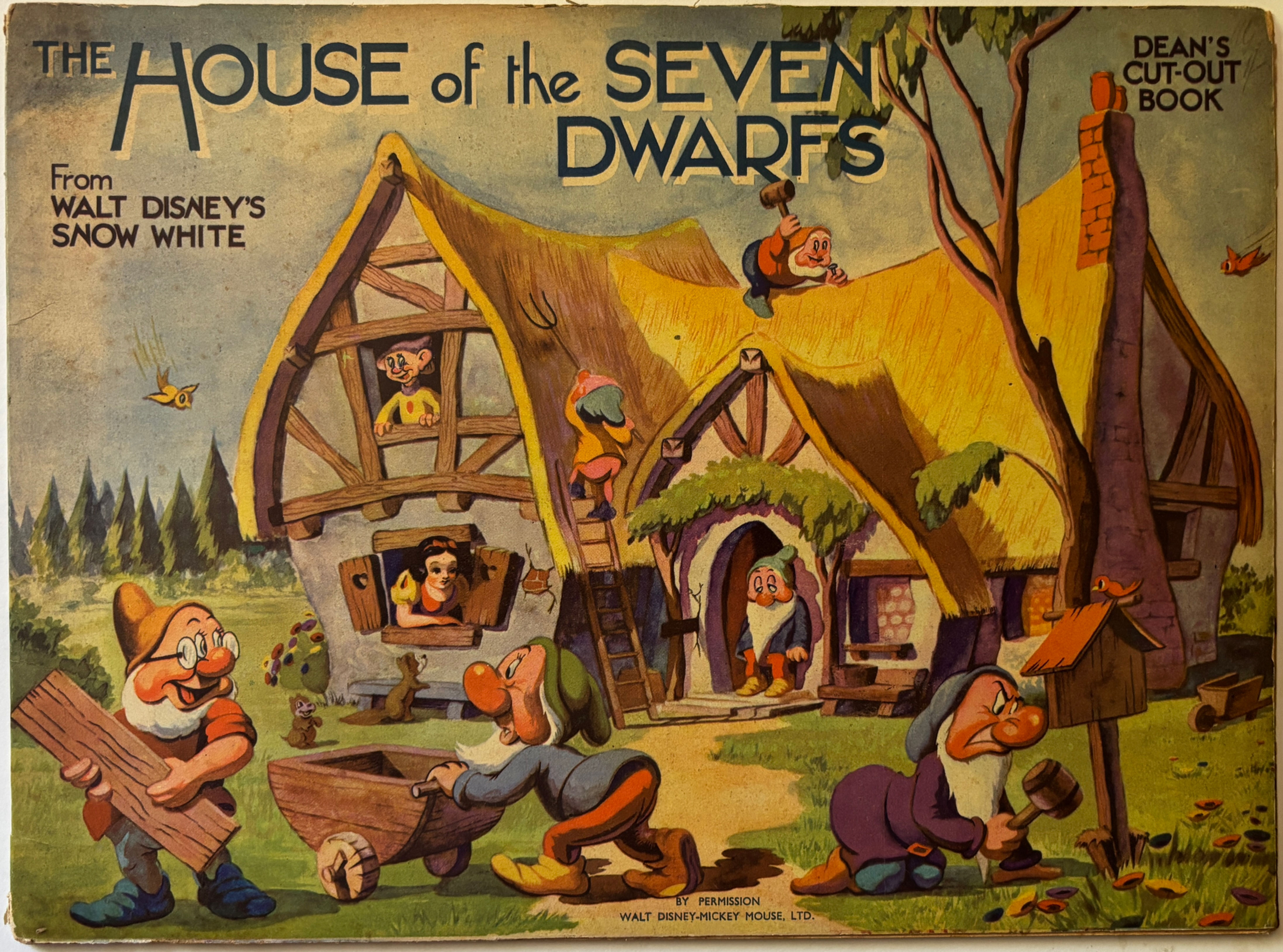 The House of the Seven Dwarf's, Dean's Cut-Out Book, 1938