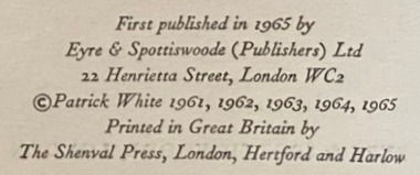 Thumbnail: Four Plays by Patrick White, first edition, 1953