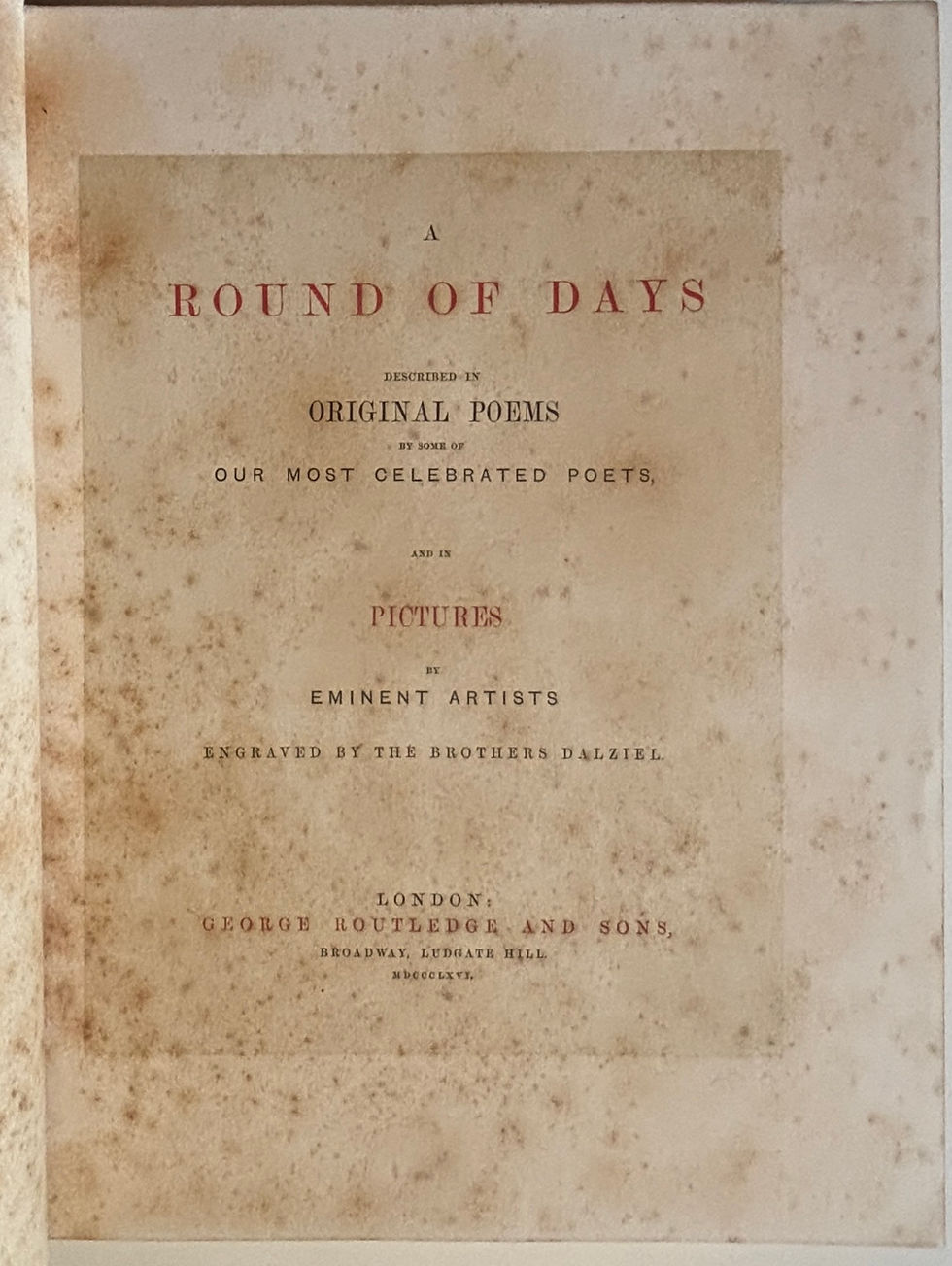 Thumbnail: 1866, A Round of Days Engraved by the Brothers Dalziel