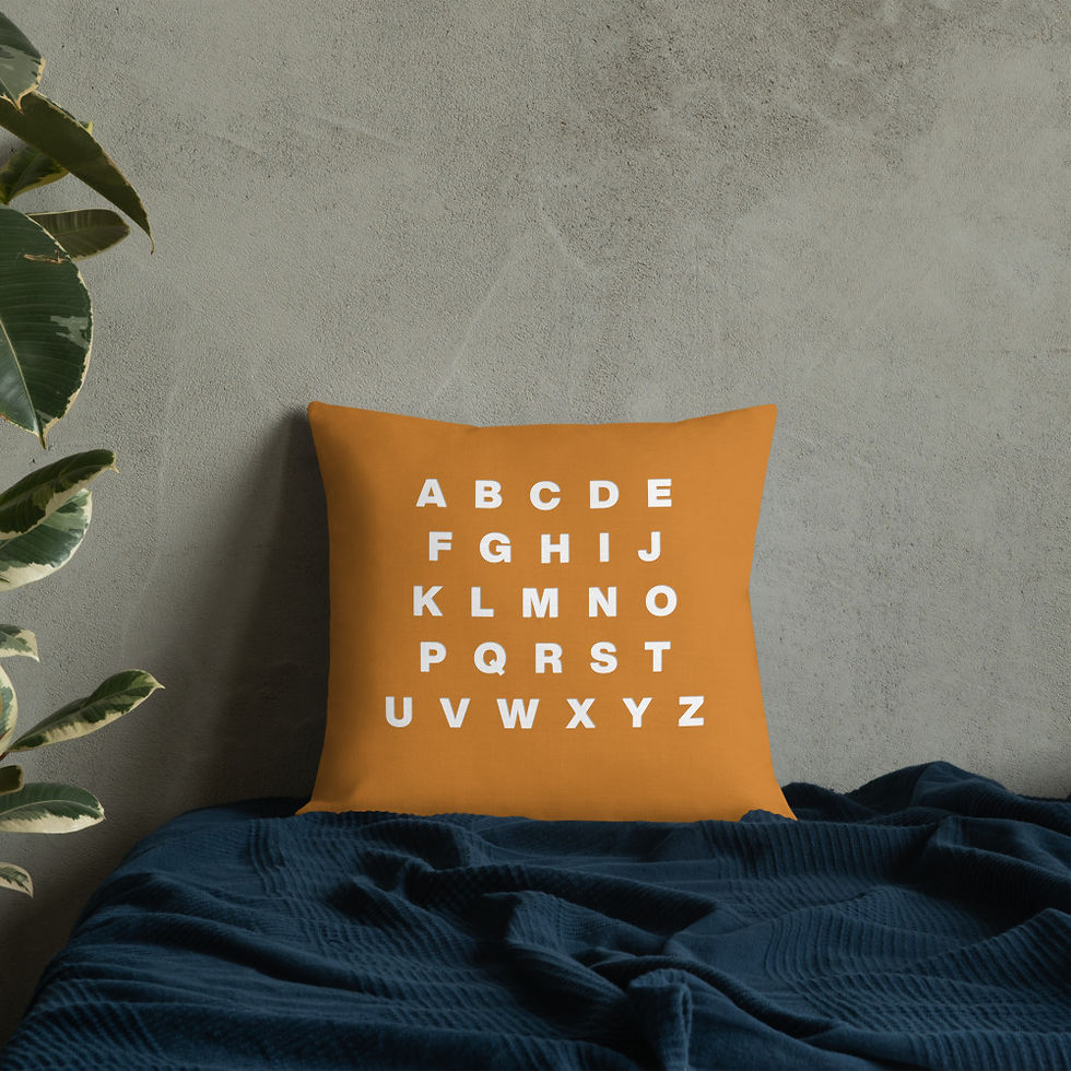 Thumbnail: Premium Letter Board Pillow Gold