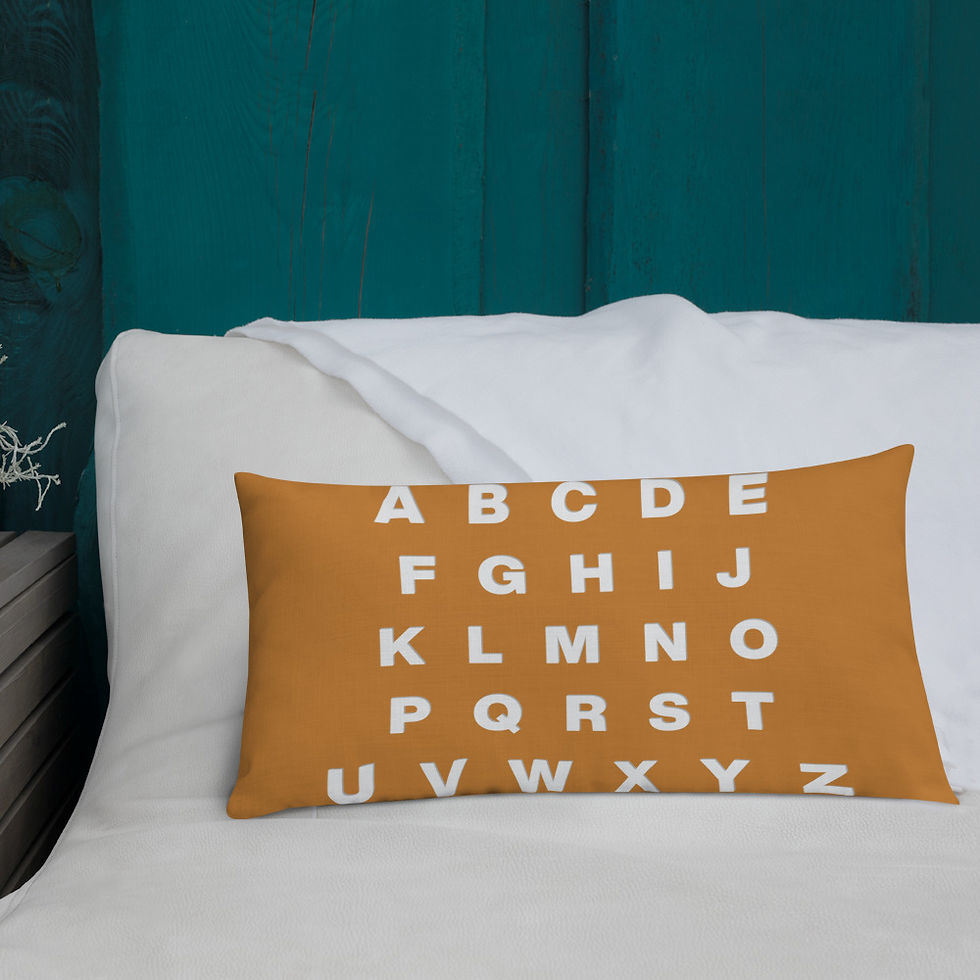 Thumbnail: Premium Letter Board Pillow Gold