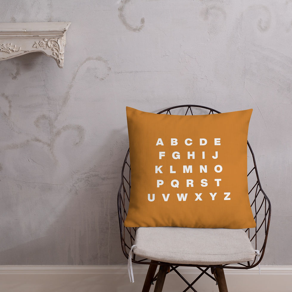 Thumbnail: Premium Letter Board Pillow Gold